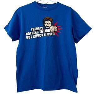 Vintage Chuck Norris Graphic T-Shirt Nostolgia Y2K 90s collectible S